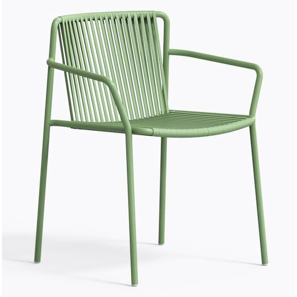 Стілець вуличний Pedrali Tribeca 3665/VE100E Зелений-0