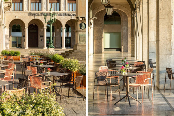 Стул уличный Pedrali Tribeca 3665/RA100E Розовый-18