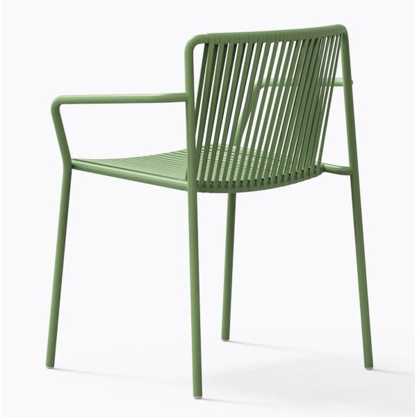 Стілець вуличний Pedrali Tribeca 3665/VE100E Зелений-3