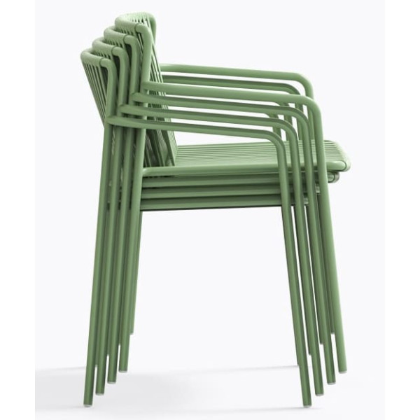 Стілець вуличний Pedrali Tribeca 3665/VE100E Зелений-5