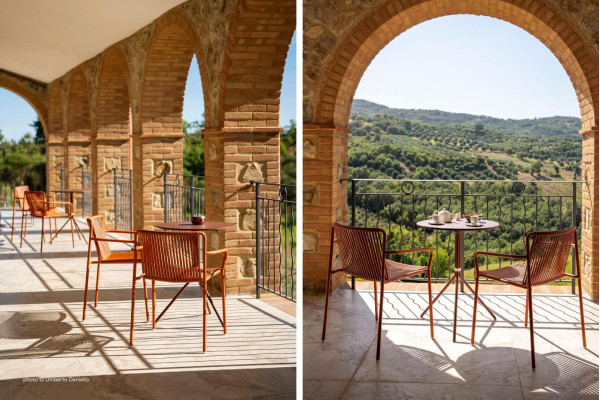 Стул уличный Pedrali Tribeca 3665/TEE Терракотовый-7