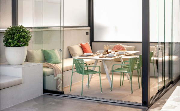 Стілець вуличний Pedrali Tribeca 3665/VE100E Зелений-7