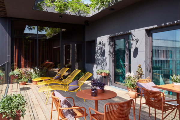 Стілець вуличний Pedrali Tribeca 3665/RO400E Червоний-26