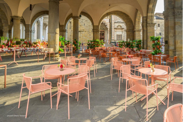 Стілець вуличний Pedrali Tribeca 3665/RO400E Червоний-13