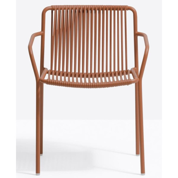 Стул уличный Pedrali Tribeca 3665/TEE Терракотовый-1