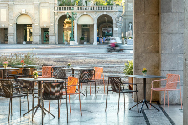 Стілець вуличний Pedrali Tribeca 3665/RO400E Червоний-15