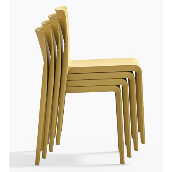 Пластиковий стілець Pedrali Volt 670/GI Жовтий-5