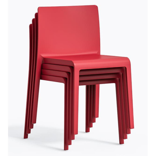 Пластиковий стілець Pedrali Volt 670/RO Червоний-4