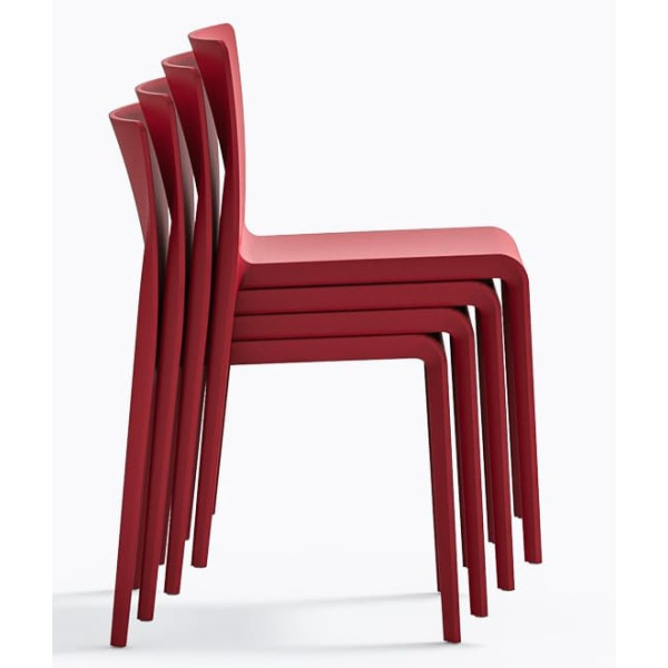 Пластиковий стілець Pedrali Volt 670/RO Червоний-5