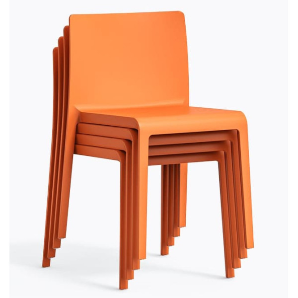 Пластиковий стілець Pedrali Volt 670/AR Помаранчевий-4