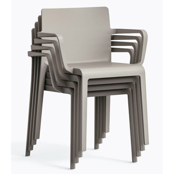 Пластиковий стілець Pedrali Volt 675/BE Сірий-4