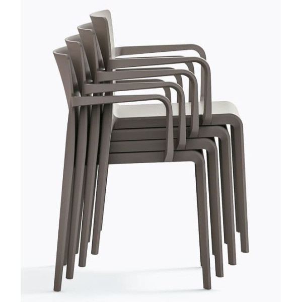 Пластиковий стілець Pedrali Volt 675/BE Сірий-5