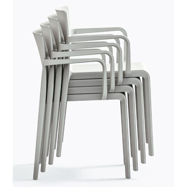 Пластиковий стілець Pedrali Volt 675/BI Білий-5