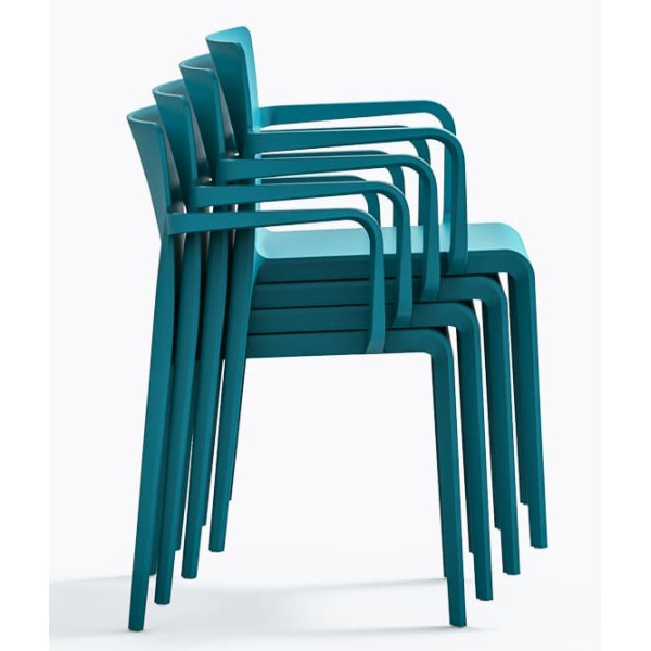 Пластиковий стілець Pedrali Volt 675/BL Синій-5