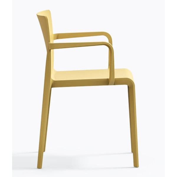 Пластиковий стілець Pedrali Volt 675/GI Жовтий-2