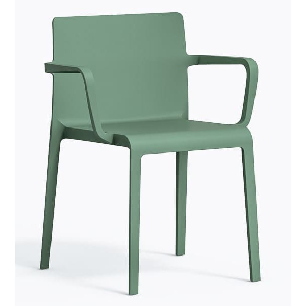 Пластиковий стілець Pedrali Volt 675/VE Зелений-0