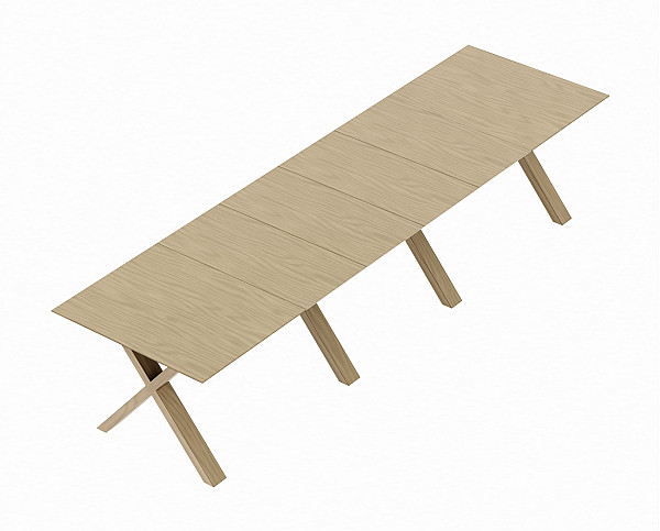 Стіл розкладний обідній Pavlyk Madrid 160-360 см-6