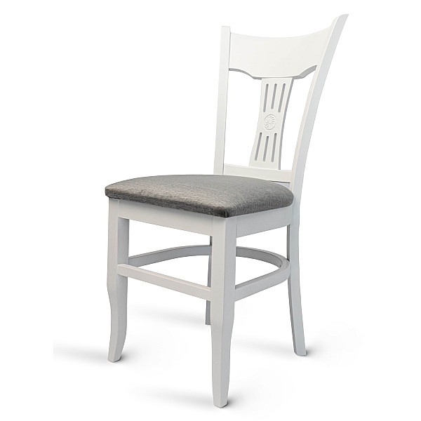 Стілець Pavlyk SELINA Білий-сірий-0