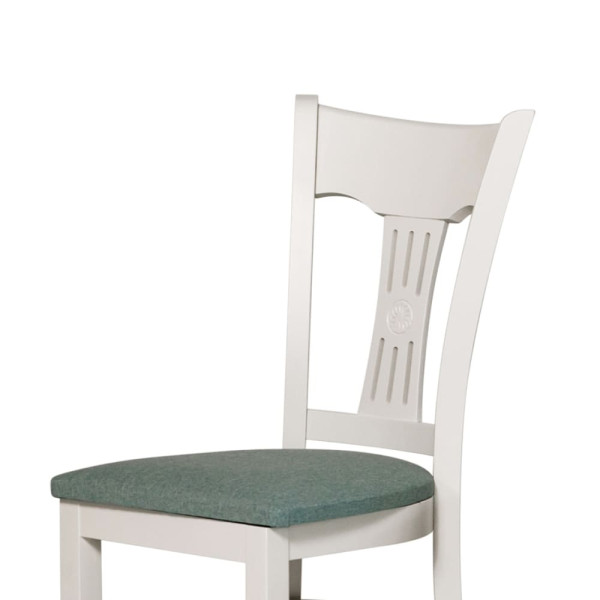 Стілець Pavlyk SELINA Білий-зелений Стілець Pavlyk SELINA Білий-зелений-1