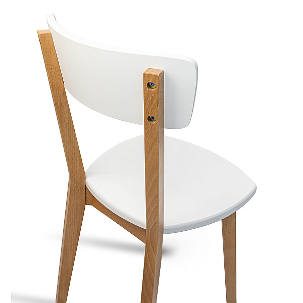 Стілець Pavlyk ТОР Коричневий-білий-2