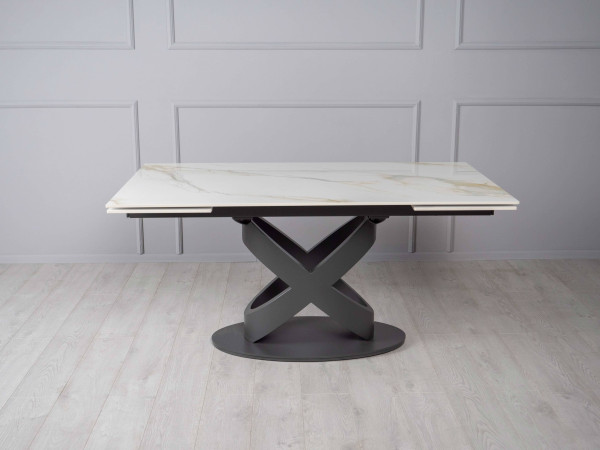 Керамический стол раскладной обеденный Prestol Ричмонд Молочный Керамический стол раскладной обеденный Prestol Ричмонд Молочный-7