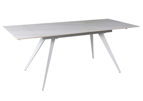 Керамический стол раскладной обеденный Prestol Тори Белый Керамический стол раскладной обеденный Prestol Тори Белый-9