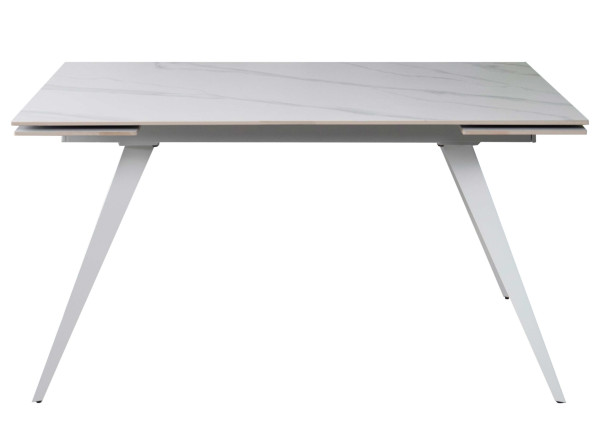 Керамический стол раскладной обеденный Prestol Тори Белый Керамический стол раскладной обеденный Prestol Тори Белый-7