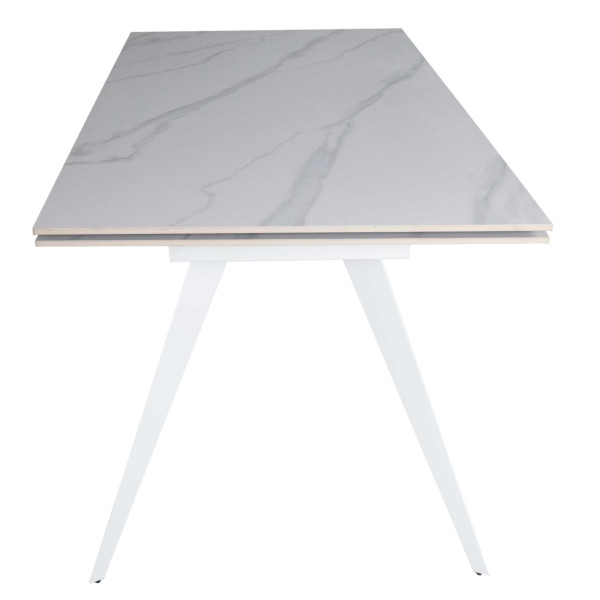 Керамический стол раскладной обеденный Prestol Тори Белый Керамический стол раскладной обеденный Prestol Тори Белый-10