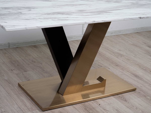 Стол обеденный Prestol Вегас Белый Золото Стол обеденный Prestol Вегас Белый Золото-8