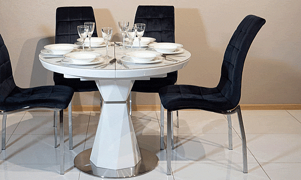 Стілець Prestol Марс Темно-синій Велюр-11