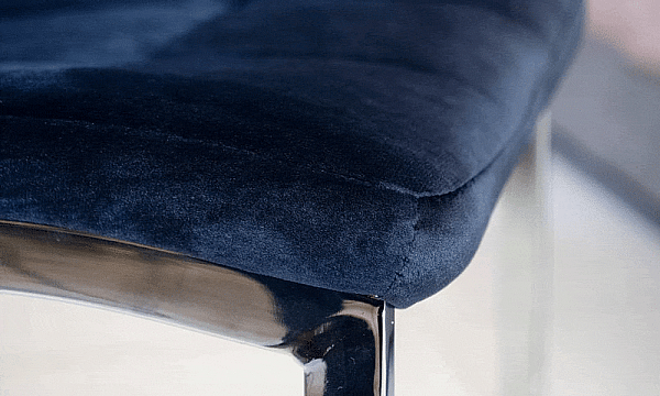 Стілець Prestol Марс Темно-синій Велюр-9