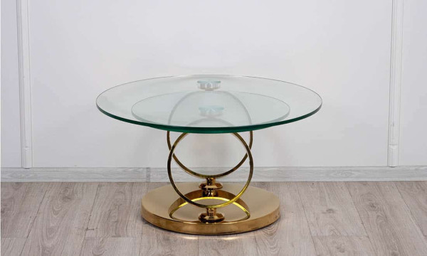 Стол журнальный Prestol Дабл Ринг Золото-1