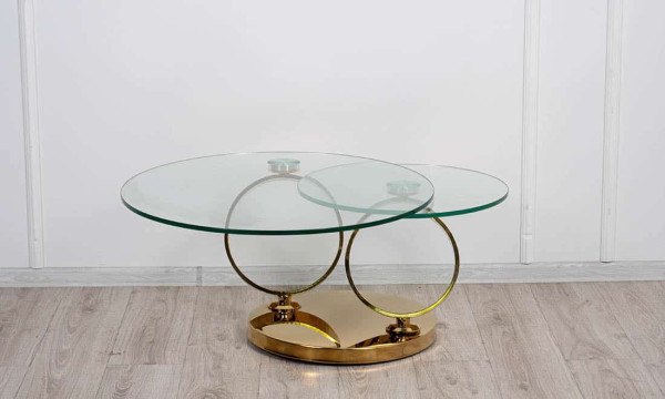 Стол журнальный Prestol Дабл Ринг Золото-2