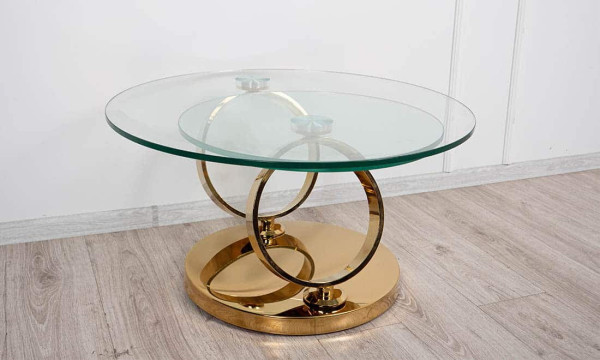 Стол журнальный Prestol Дабл Ринг Золото-3