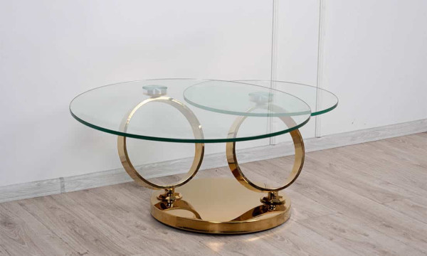 Стол журнальный Prestol Дабл Ринг Золото-4