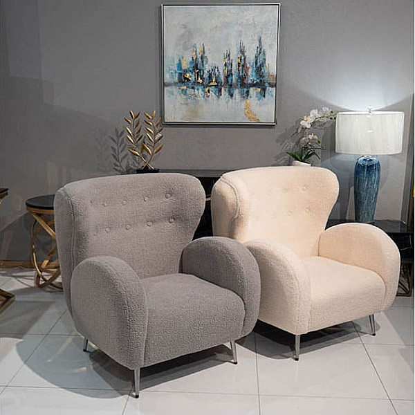 Крісло Prestol Каміла Сіре-10