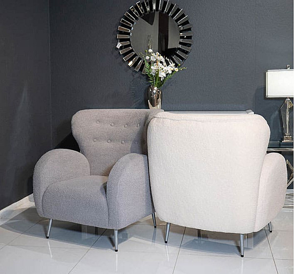 Крісло Prestol Каміла Сіре-12