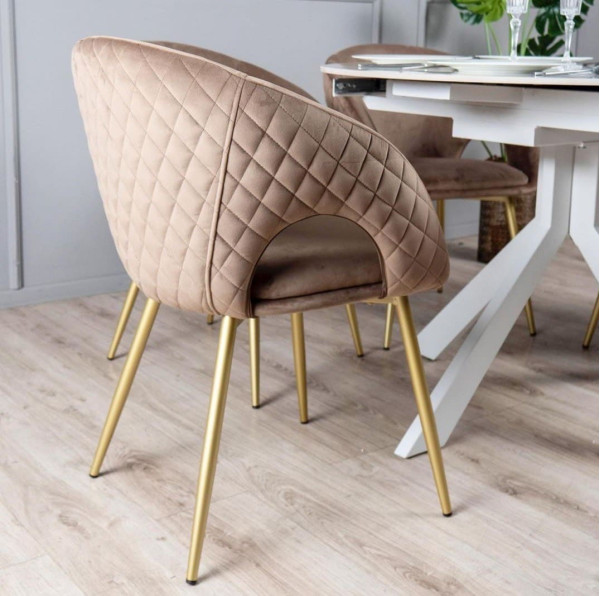 Стул Prestol Милли Бежевый Велюр-0