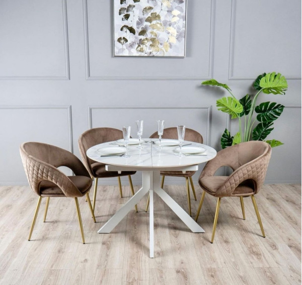 Стул Prestol Милли Бежевый Велюр-1