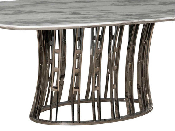 Стол обеденный Prestol ЭВАН Мрамор Белый-4