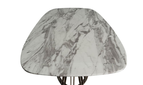 Стол обеденный Prestol ЭВАН Мрамор Белый-3