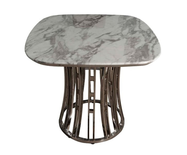 Стол обеденный Prestol ЭВАН Мрамор Белый-2