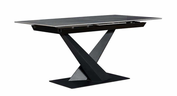 Стол обеденный Prestol ФЛЕЙМ Серый глянец Стекло-4