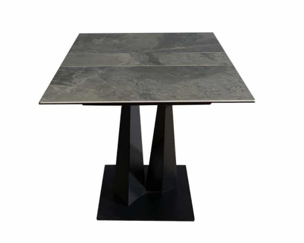 Стол обеденный Prestol ФЛЕЙМ Серый глянец Стекло-5