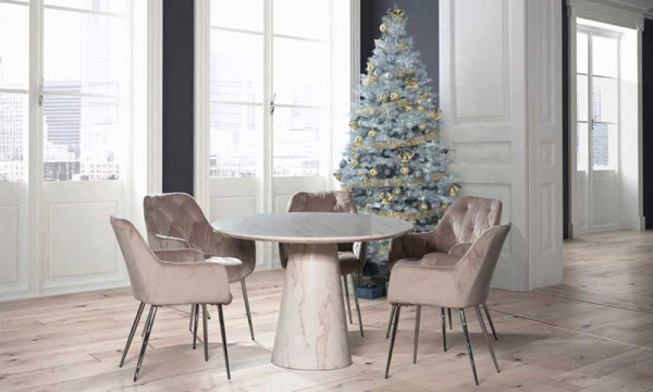 Стіл обідній Prestol ПАРМА Бежевий Мармур-4