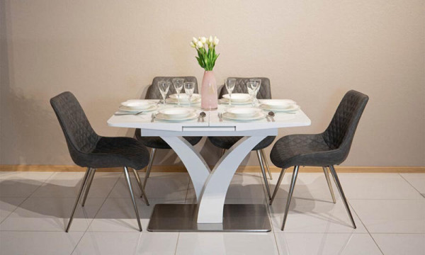 Стіл обідній Prestol СПЕНСЕР Білий глянець-7