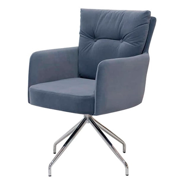 Стул поворотный Prestol Честер Синий-0