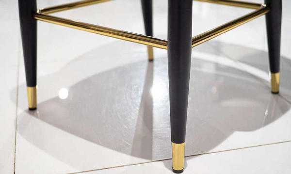 Полубарный стул Prestol Фостер Черный велюр-6