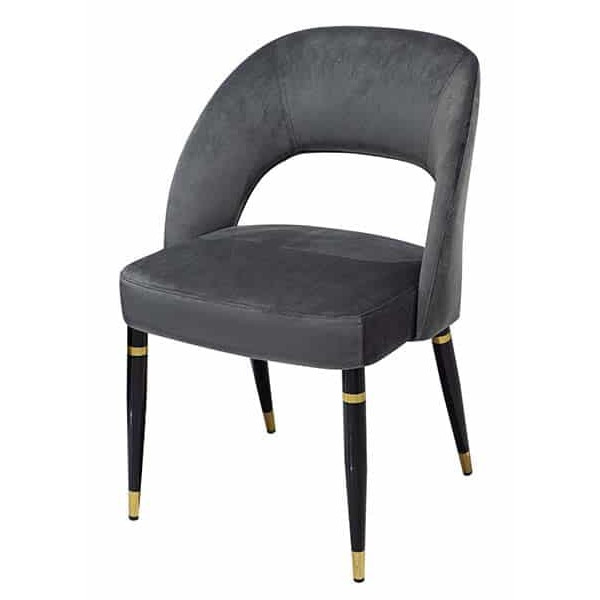 Стілець Prestol Фостер Сірий Велюр-0