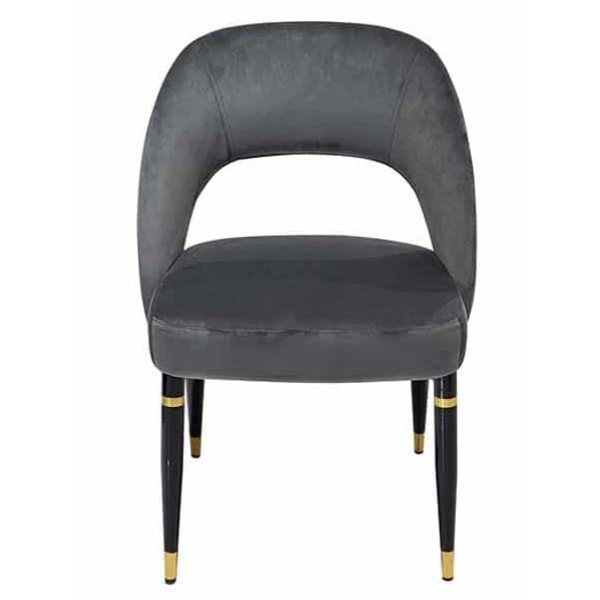 Стілець Prestol Фостер Сірий Велюр-1